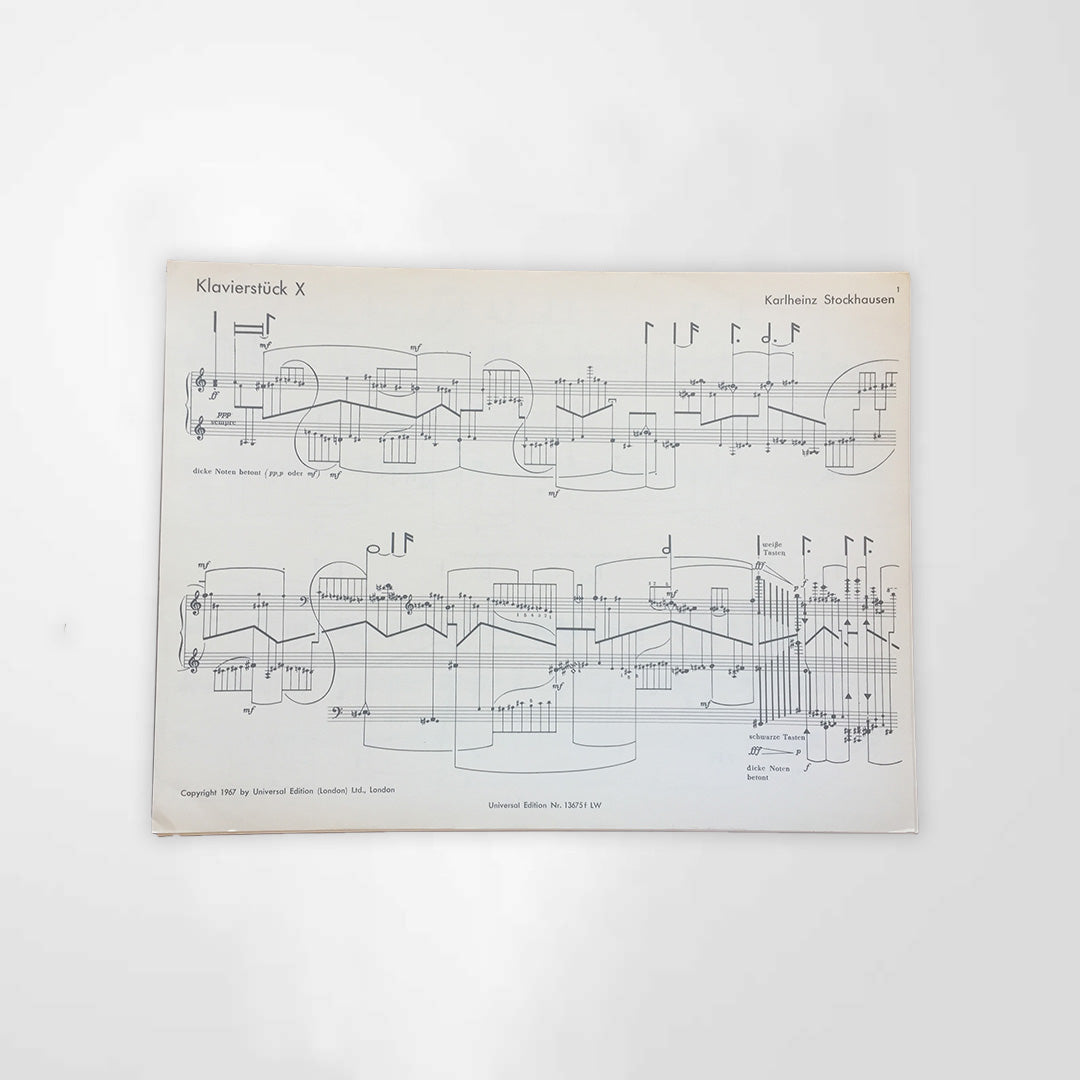 STOCKHAUSEN Nr. 4- Klavierstück X