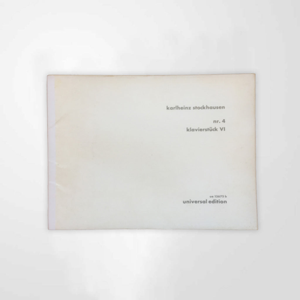 STOCKHAUSEN Nr. 4- Klavierstück VI