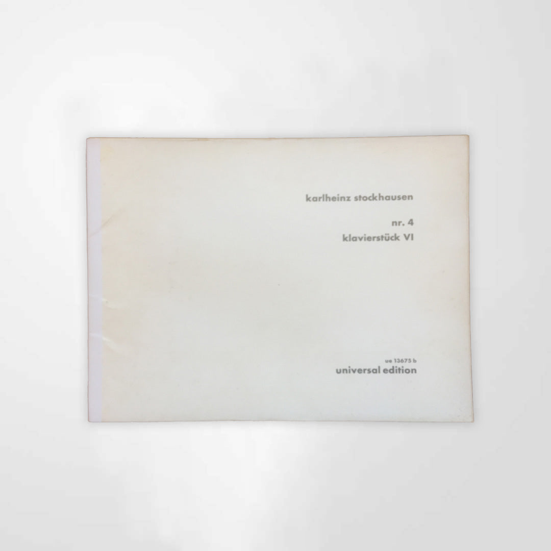 STOCKHAUSEN Nr. 4- Klavierstück VI