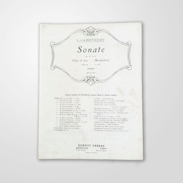 Sonata, op. 27, nº 2 (Clair de lune)
